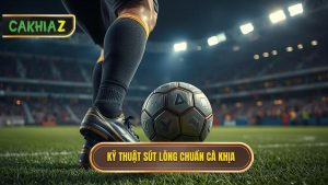Kỹ thuật sút bóng bằng lòng bàn chân phải