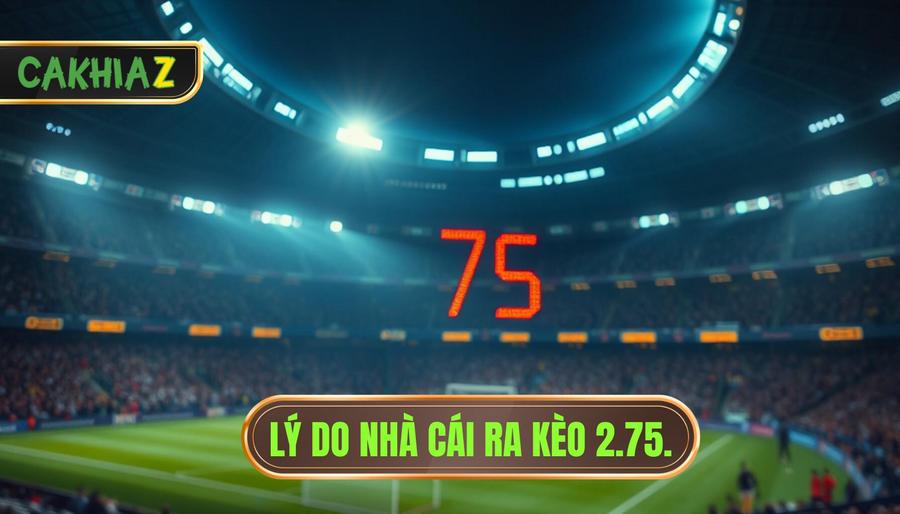 Lý do nhà cái ra kèo 2.75.