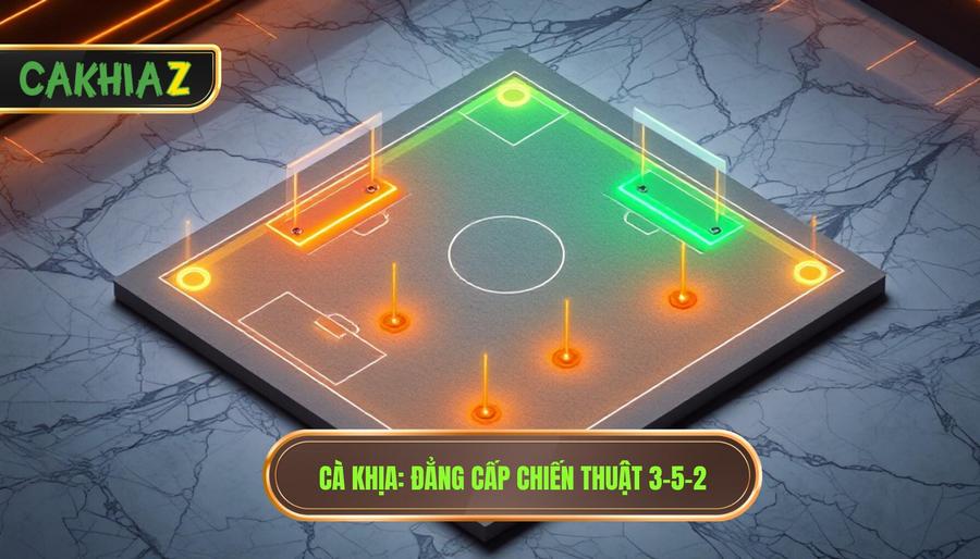 Chiến thuật bóng đá 3-5-2 tấn công: Đỉnh cao kiểm soát và hủy diệt