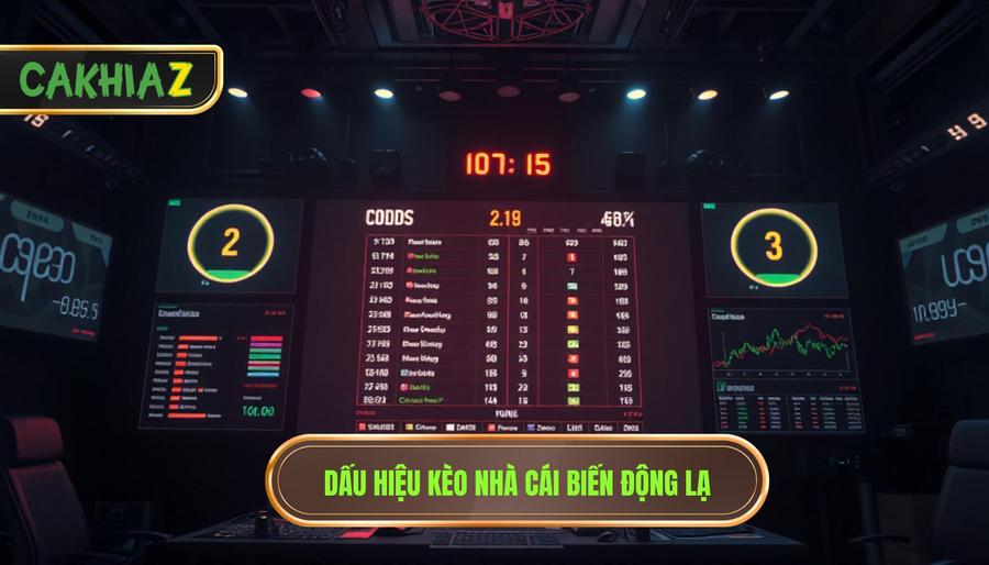 2. Dấu hiệu kèo nhà cái biến động lạ