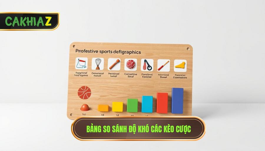 3. Bảng so sánh độ khó các kèo cược